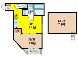 ロイヤル針中野の物件間取画像